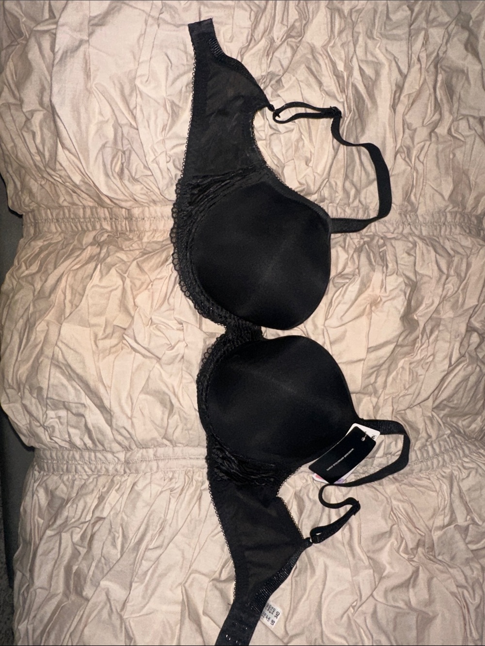 Wacoal Black Lace-Trim Underwire Bra